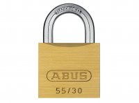 ABUS    55/30 BRASS PADLOCK (CARDED)       35074