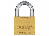 ABUS    55/40 BRASS PADLOCK (CARDED)       35077