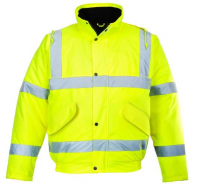 HI-VIS BOMBER JACKET - S463 Yellow various size in stock