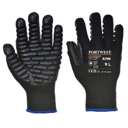Gloves, vibration-reducing