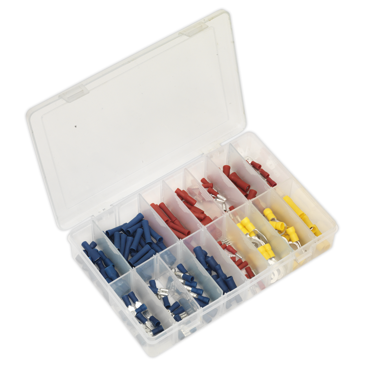 Crimp Terminal Assortment 200pc Blue, Red & Yellow