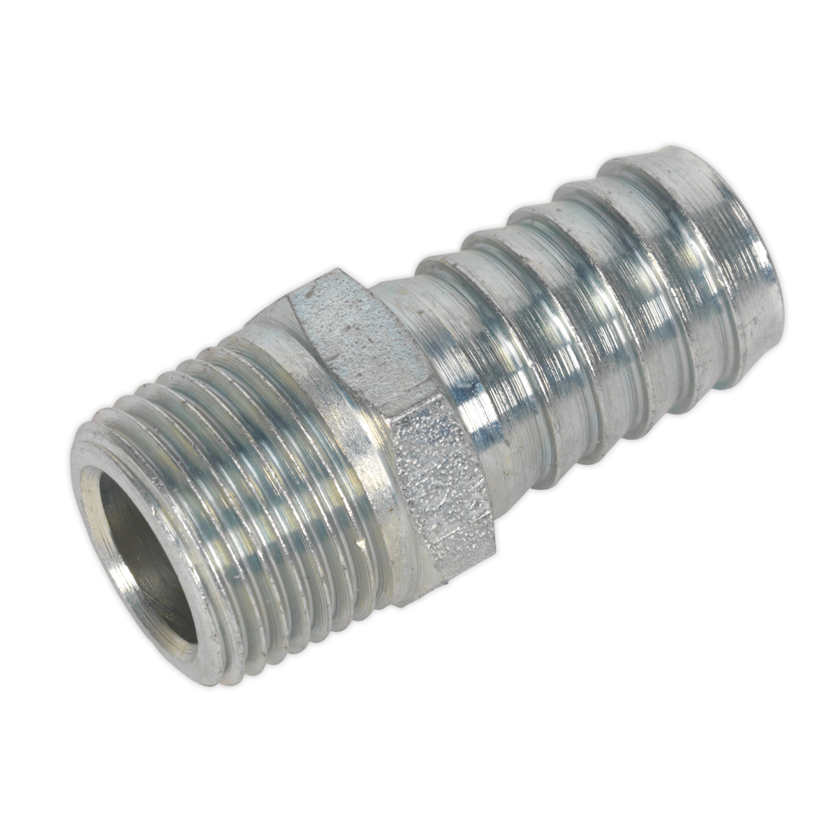 Screwed Tailpiece Male 3/8"BSPT - 1/2" Hose Pack of 5