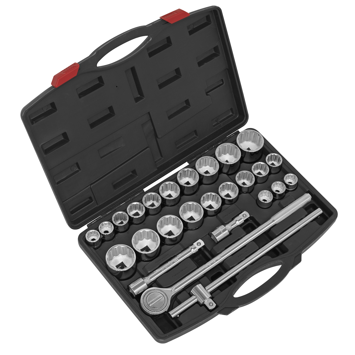 Socket Set 26pc 3/4"Sq Drive 12-point WallDrive•
