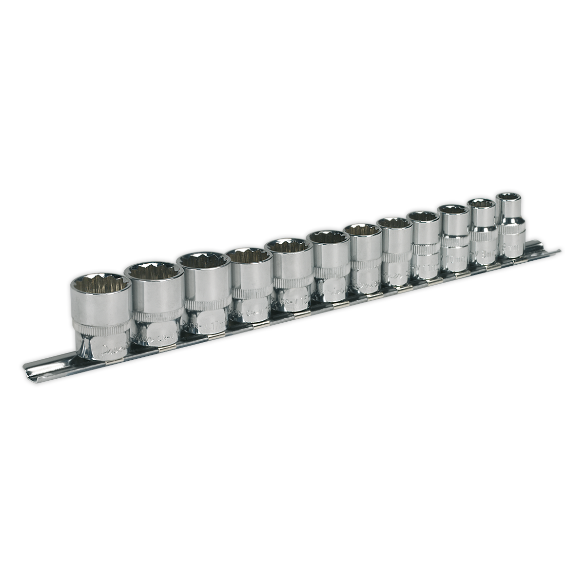 Socket Set 12pc 3/8"Sq Drive 12pt WallDrive• Metric