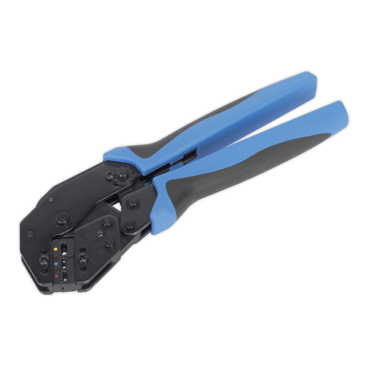 Ratchet Crimping Tool Angled Head Insulated Terminals