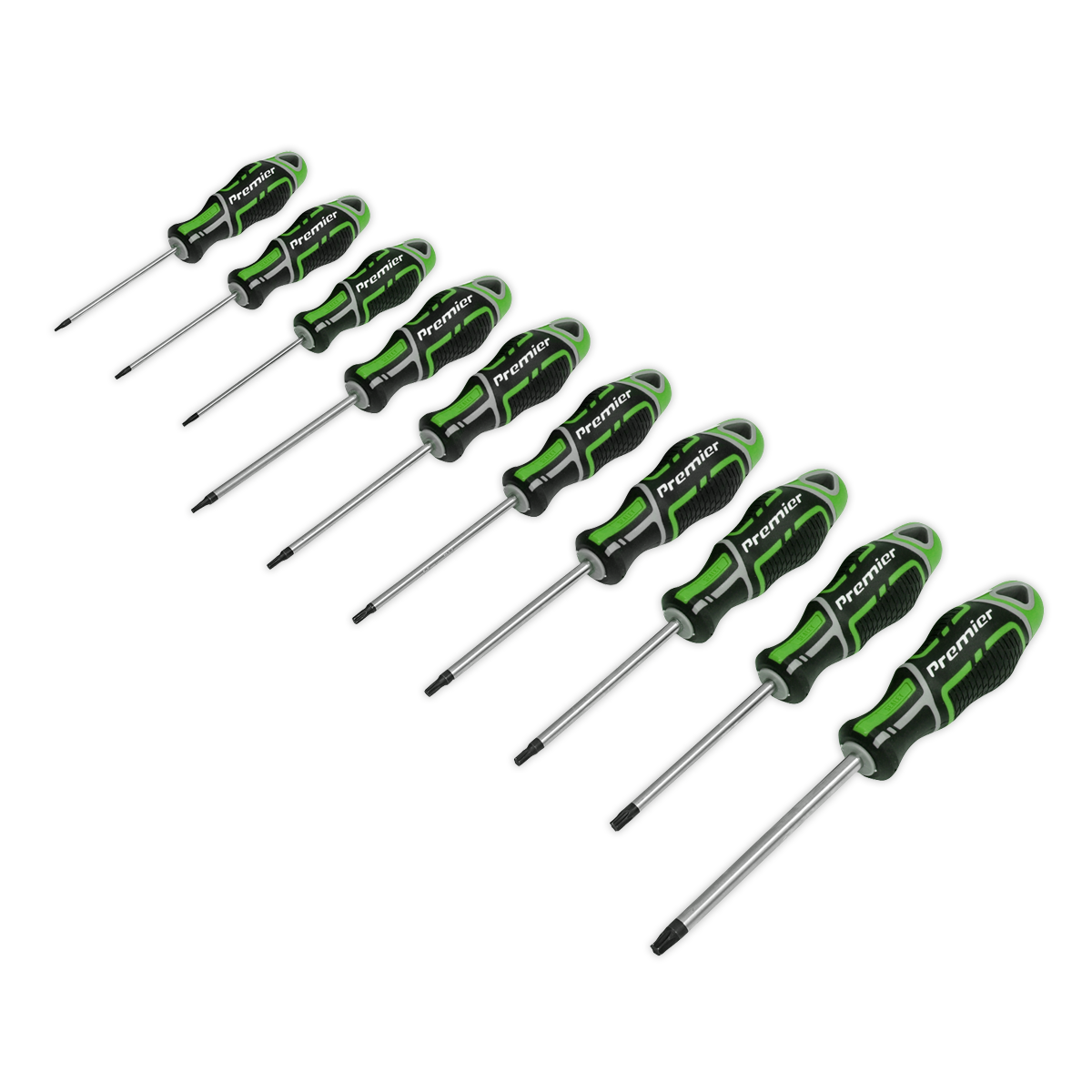Screwdriver Set 10pc TRX-Star* GripMAX• - Hi-Vis Green