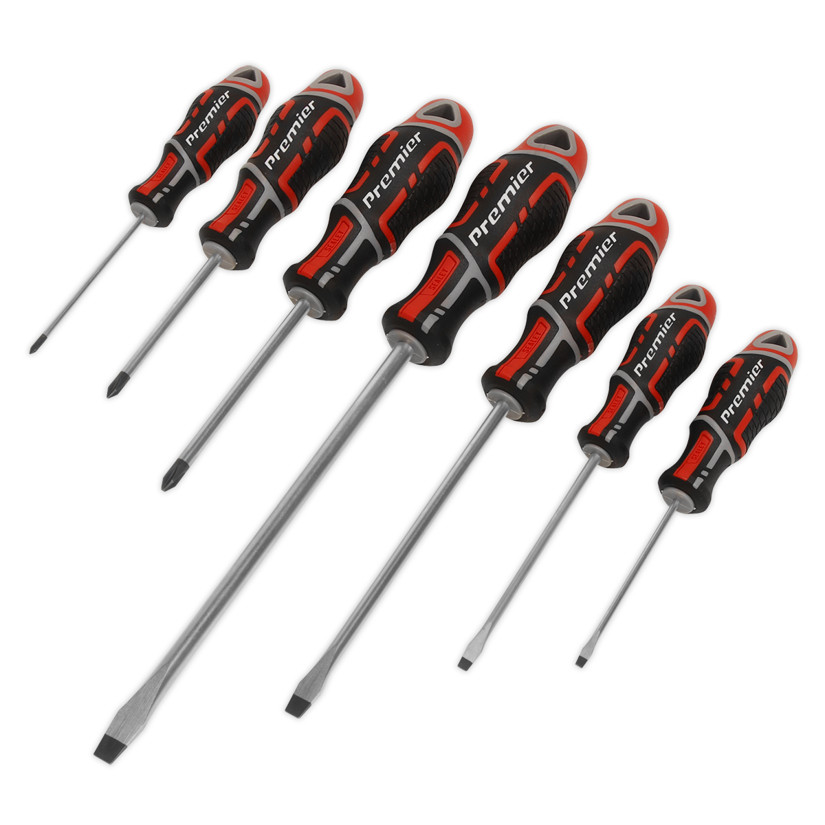 Screwdriver Set 7pc GripMAX• - Red