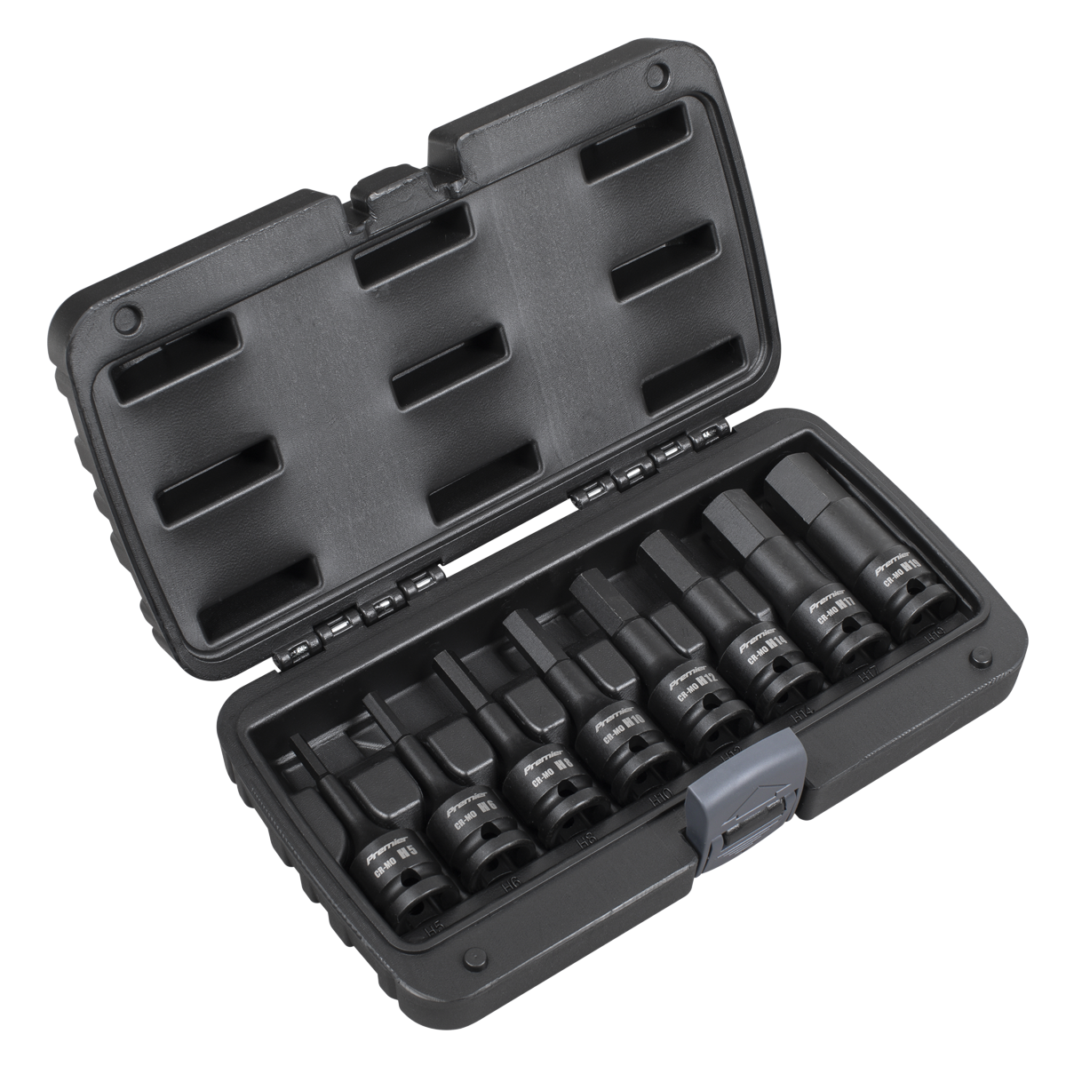 Impact Hex Socket Bit Set 1/2"Sq Drive