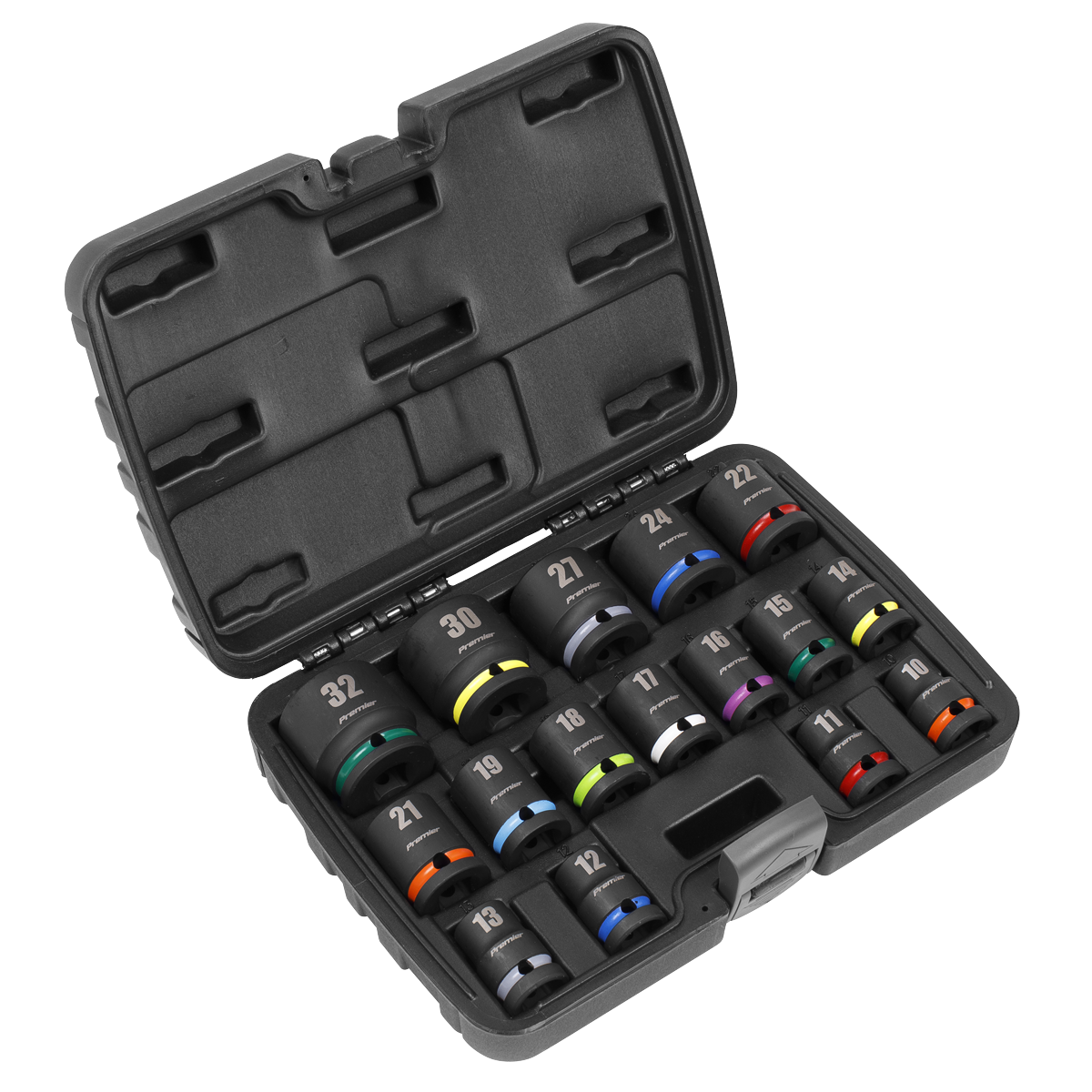 Impact Socket Set 16pc 1/2•Sq Drive