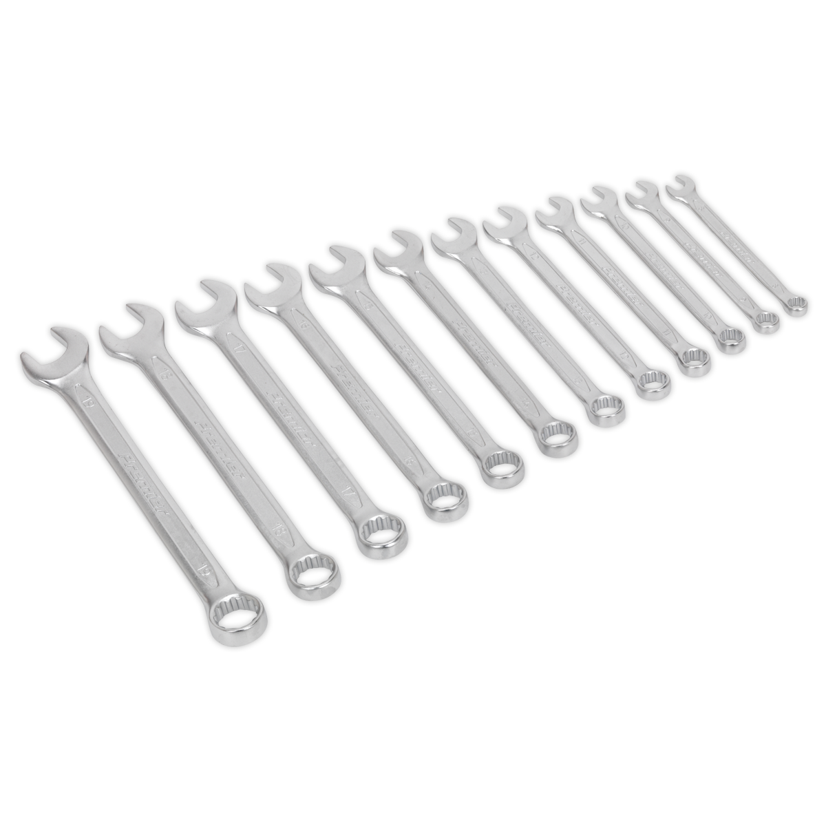 Combination Spanner Set 12pc Cold Stamped Metric