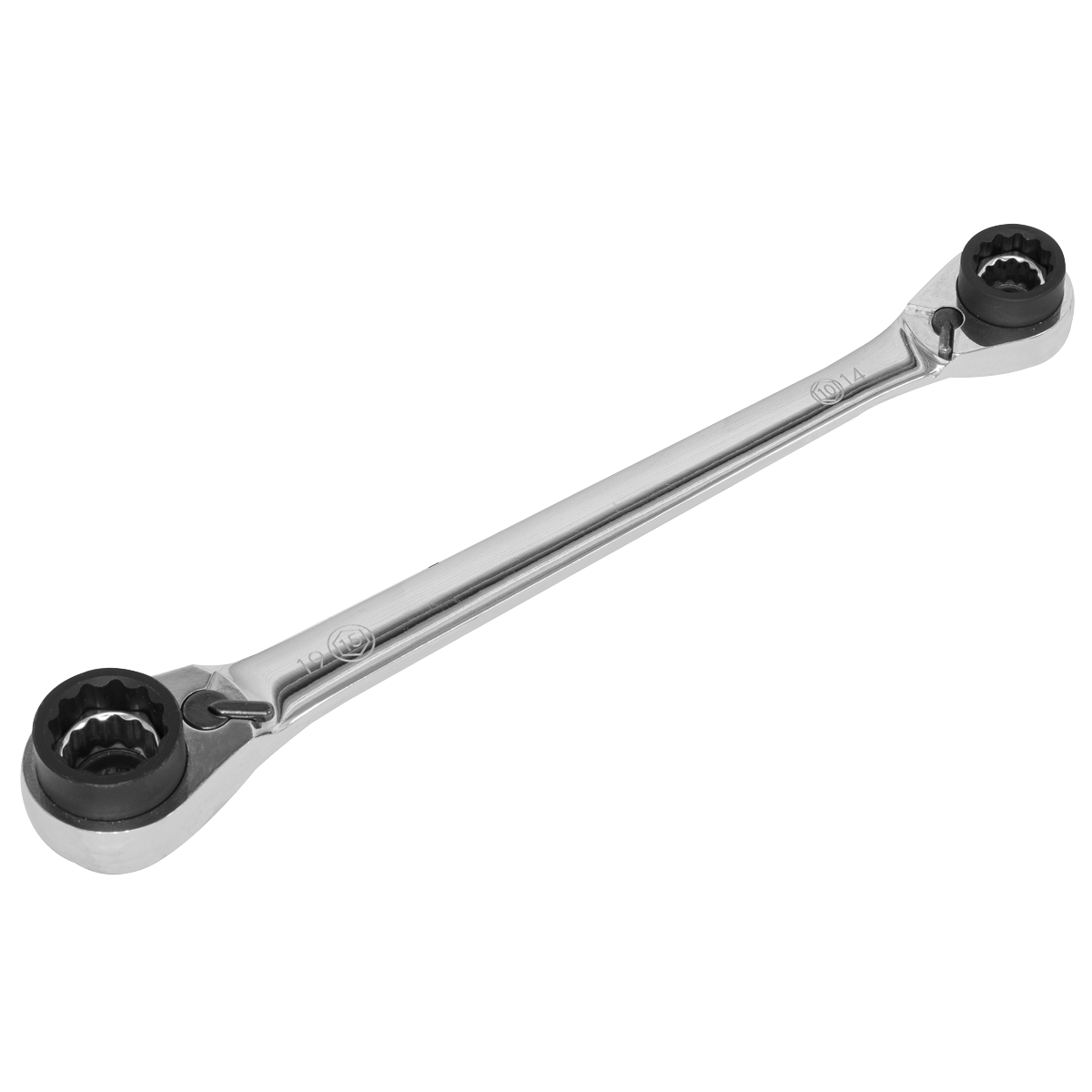 Ratchet Ring Spanner 8-in-1 Reversible Metric