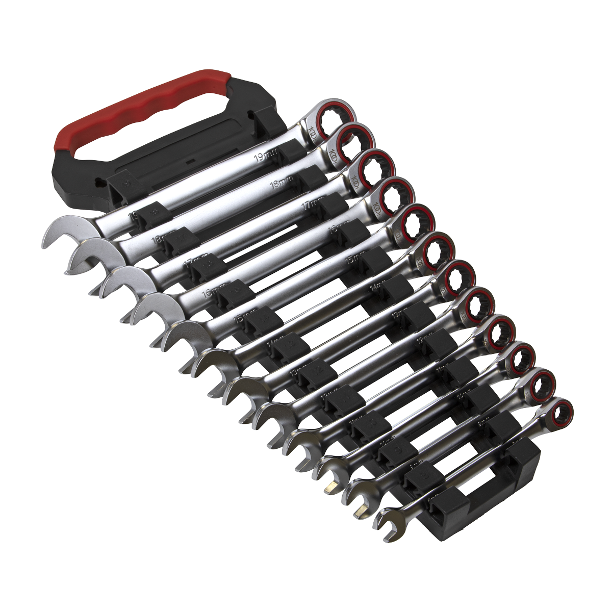 Ratchet Combination Spanner Set 12pc Metric Premier Platinum