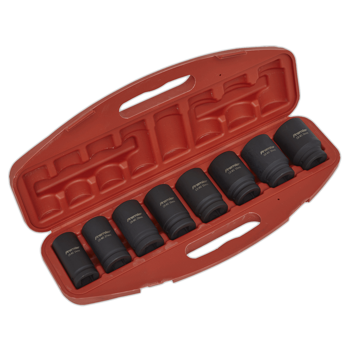 Impact Socket Set 8pc Deep 3/4"Sq Drive Metric