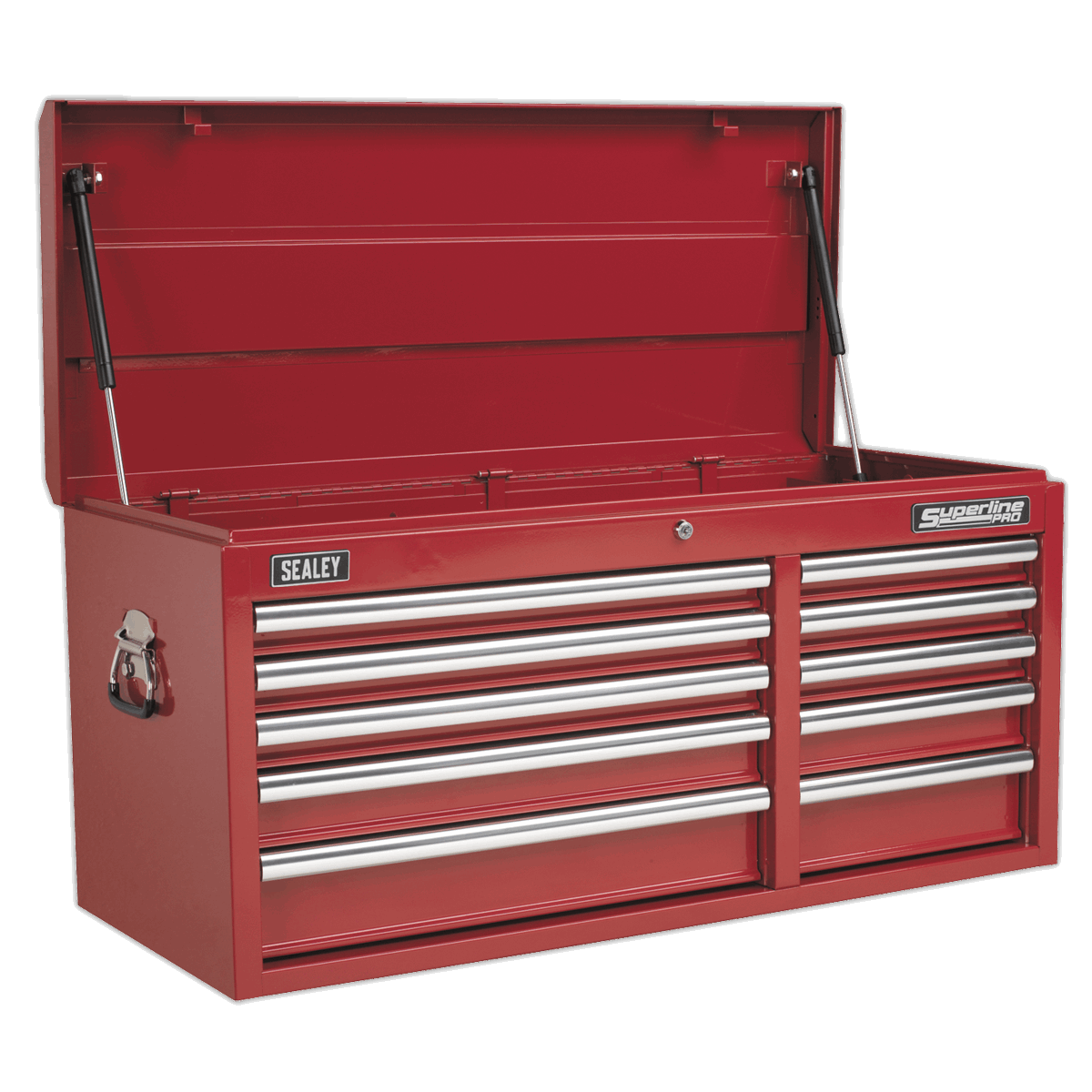 Topchest 10 Drawer with Ball-Bearing Slides Heavy-Duty - Red