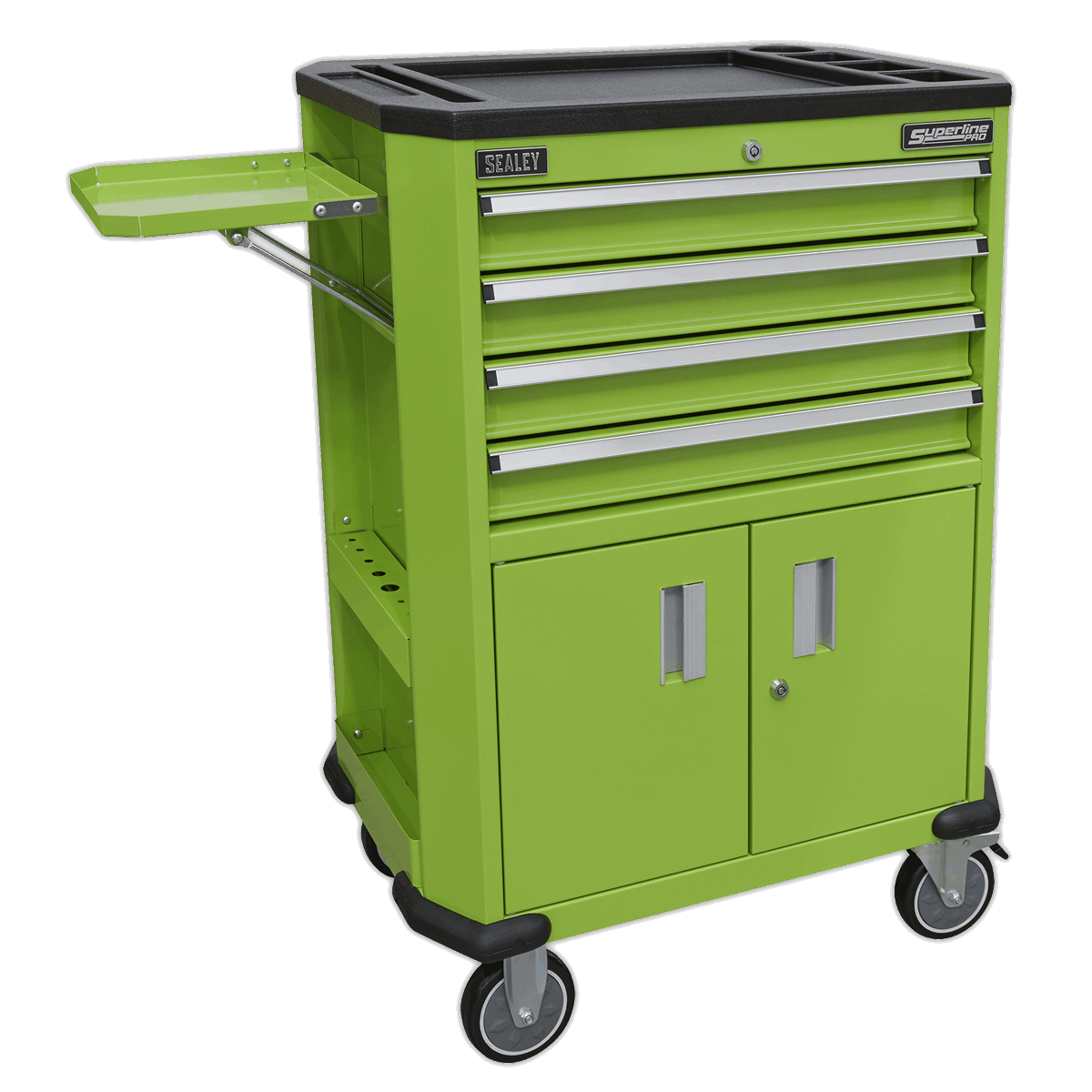 Tool Trolley with 4 Drawers & 2 Door Cupboard