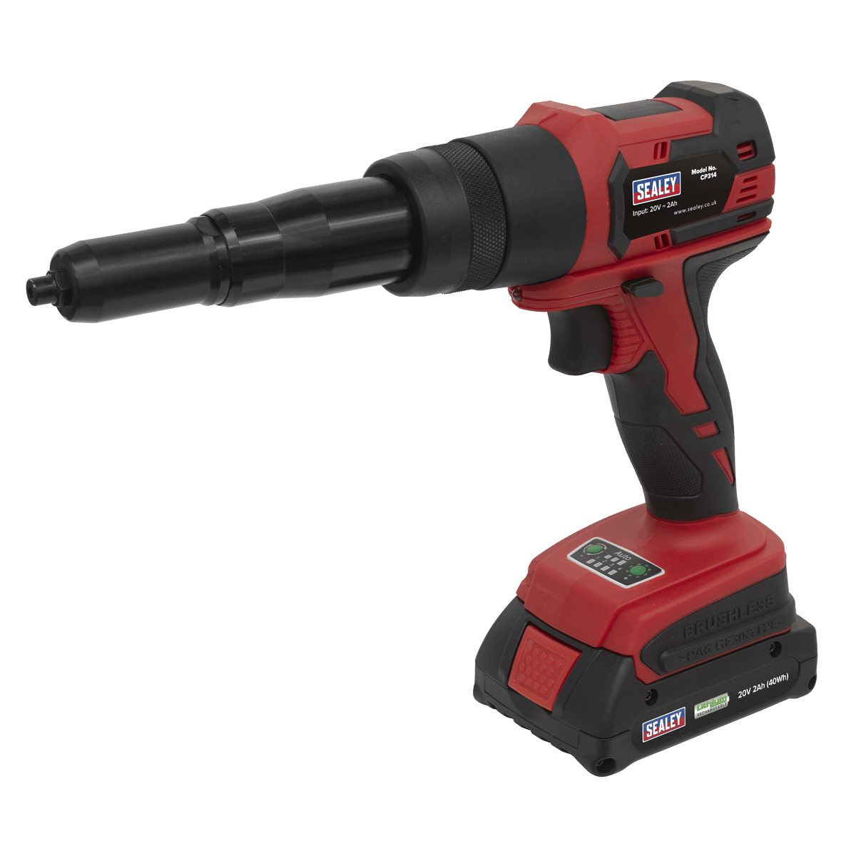 Cordless Riveter 20V 2Ah Lithium-ion
