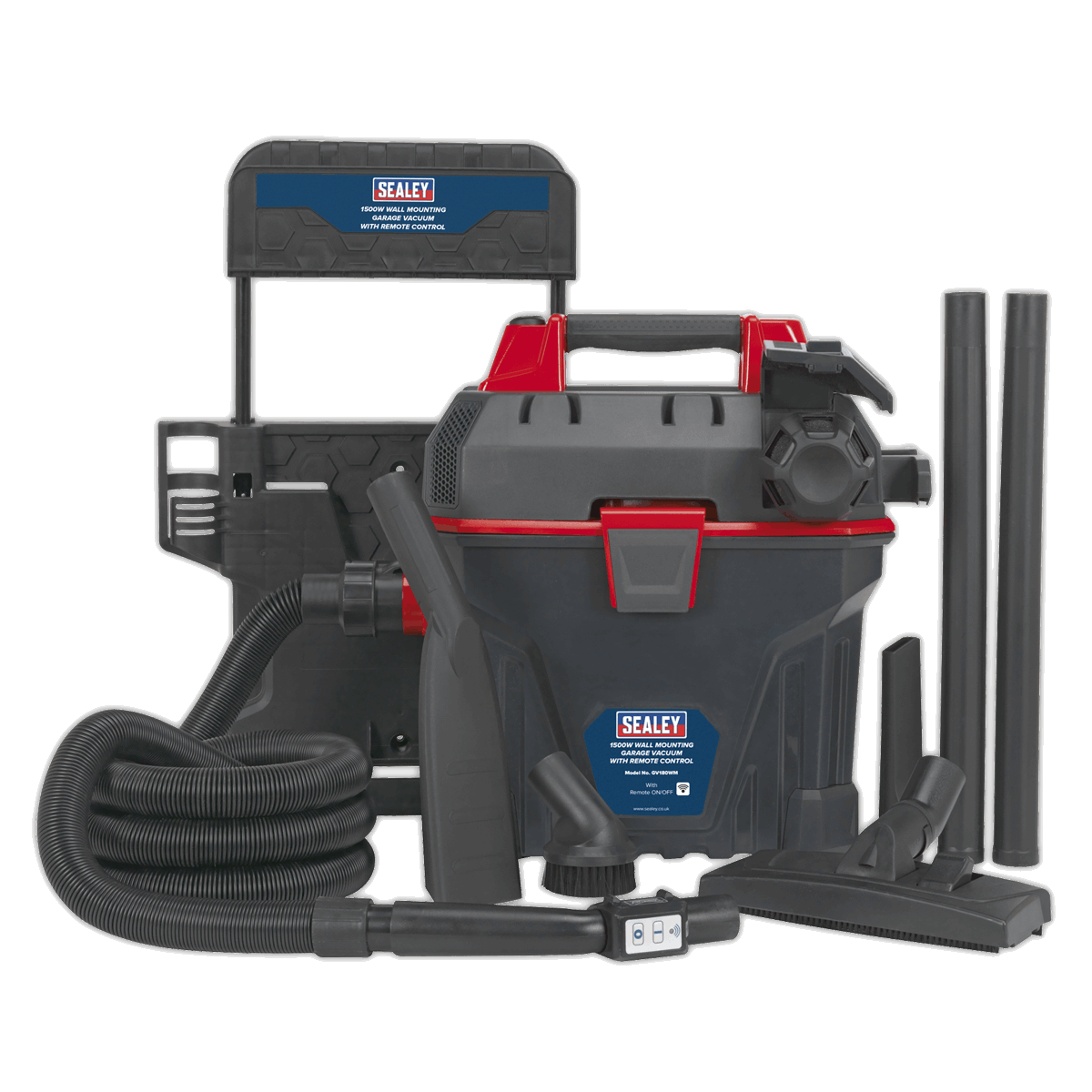 Garage Vacuum with Remote Control 1500W - Wall Mounting