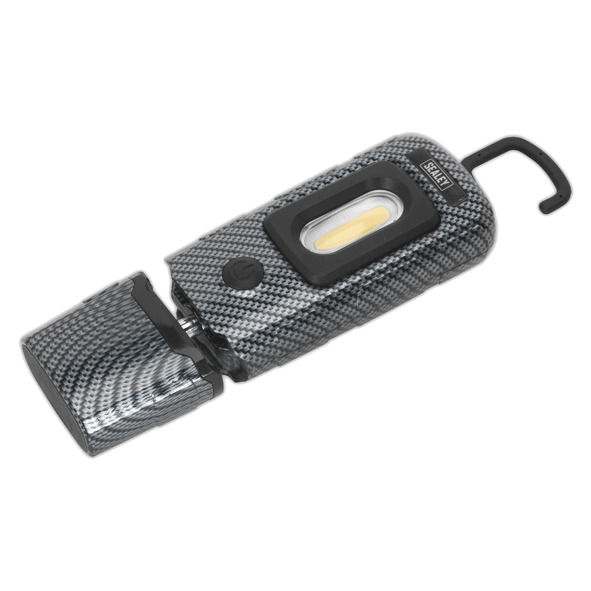 Rechargeable 360• Inspection Light 3W COB & 1W SMD LED Carbon Fibre Effect