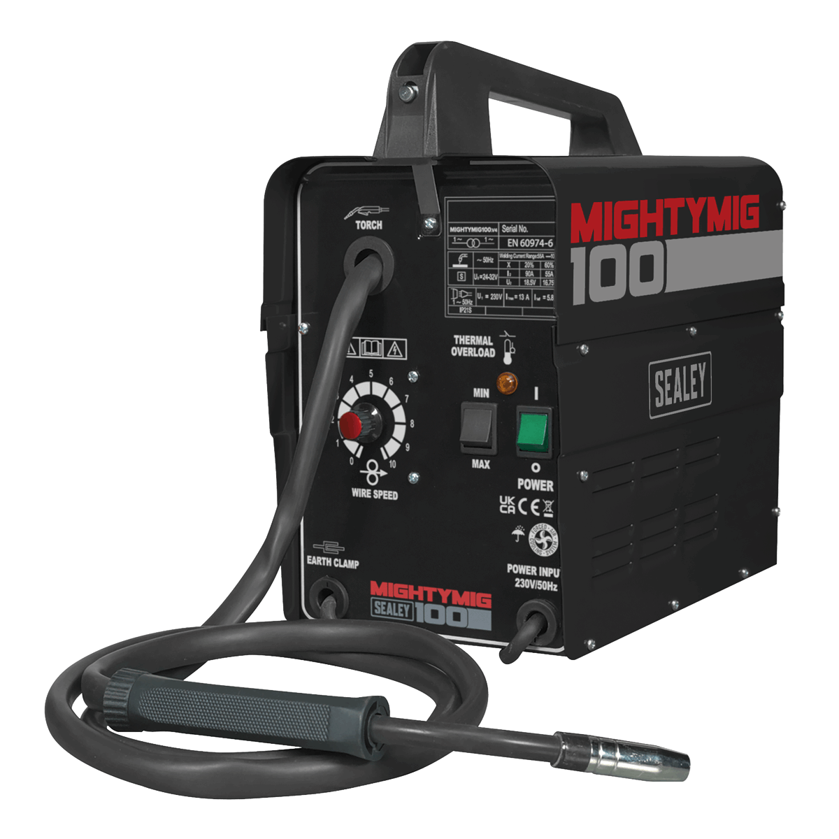 Gasless MIG Welder 100A 230V
