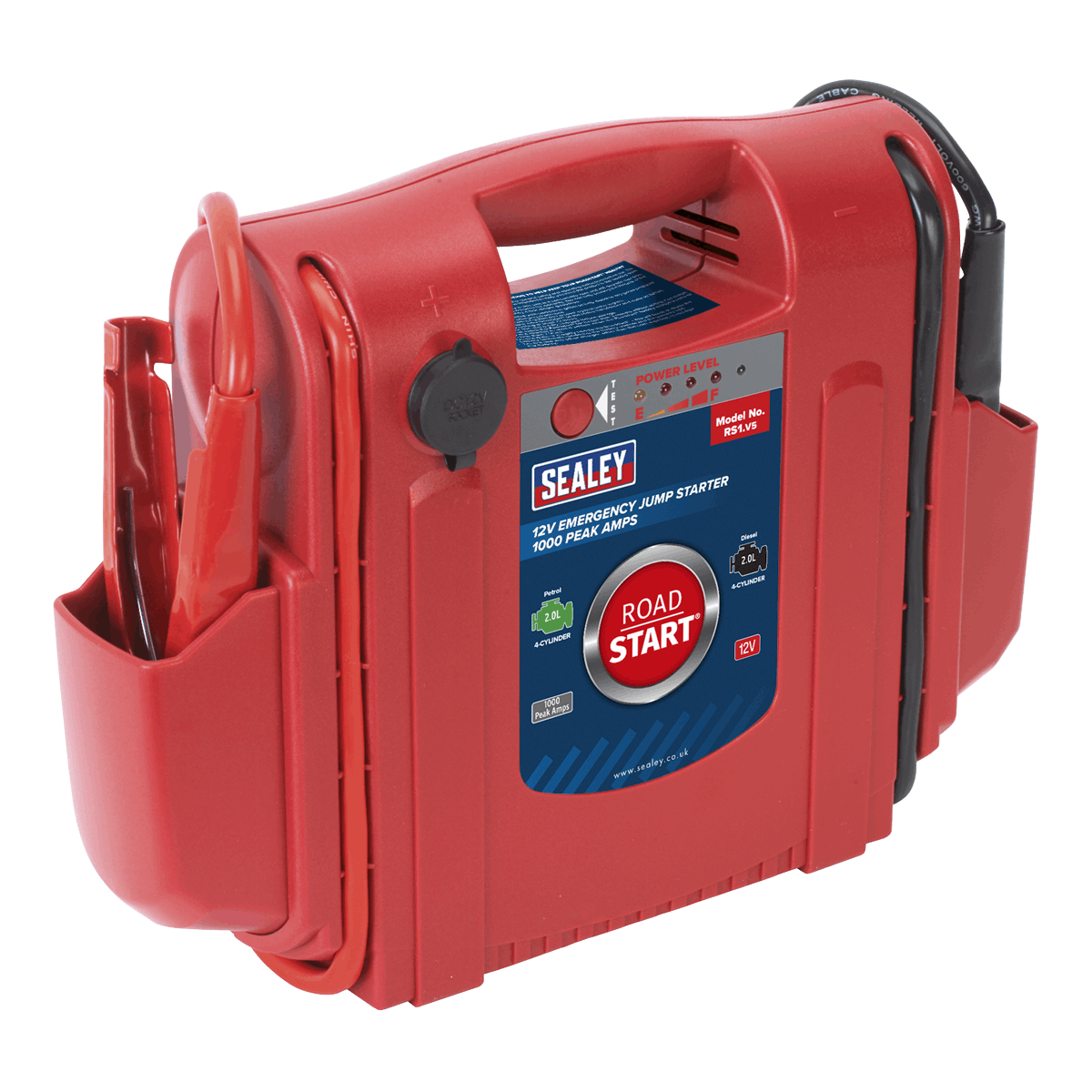 RoadStart• 12V Emergency Jump Starter 1000 Peak Amps
