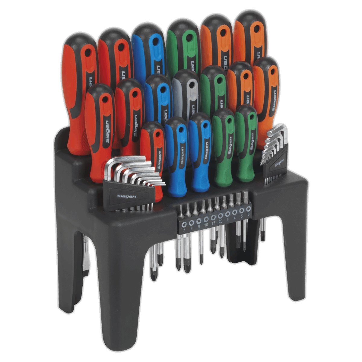 Screwdriver, Hex Key & Bit Set 44pc
