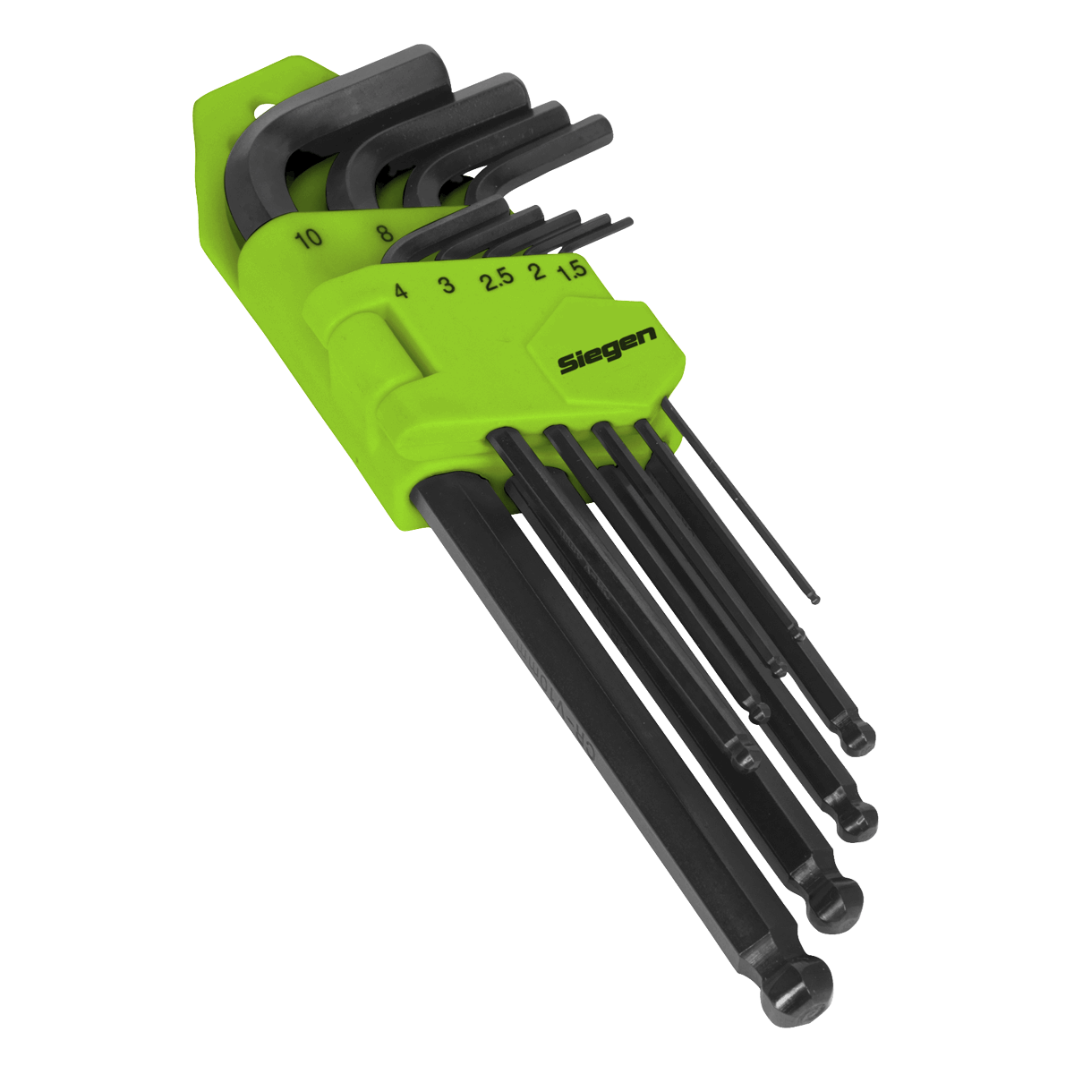 Ball-End Hex Key Set 9pc Long Metric