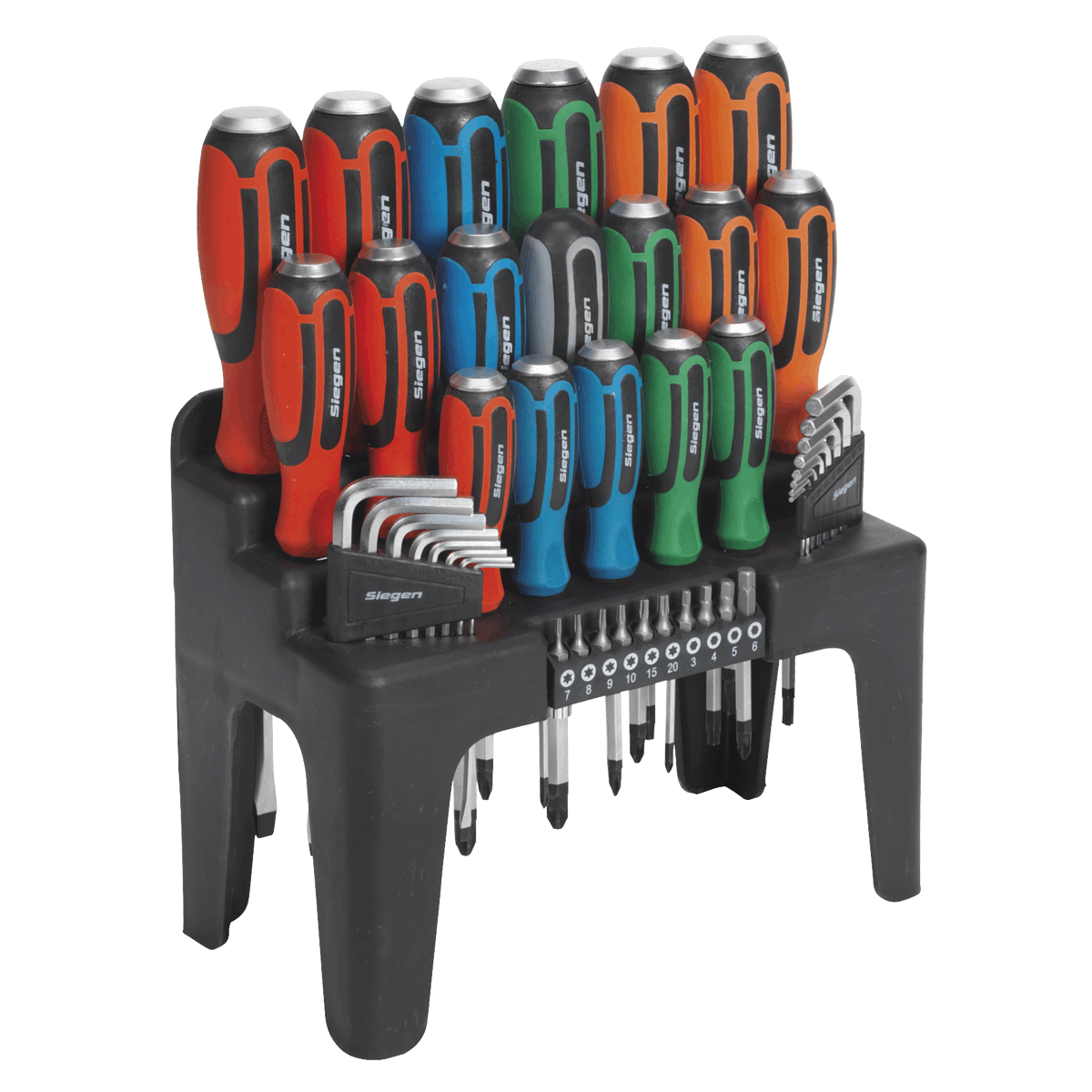 Hammer-Thru Screwdriver, Hex Key & Bit Set 44pc