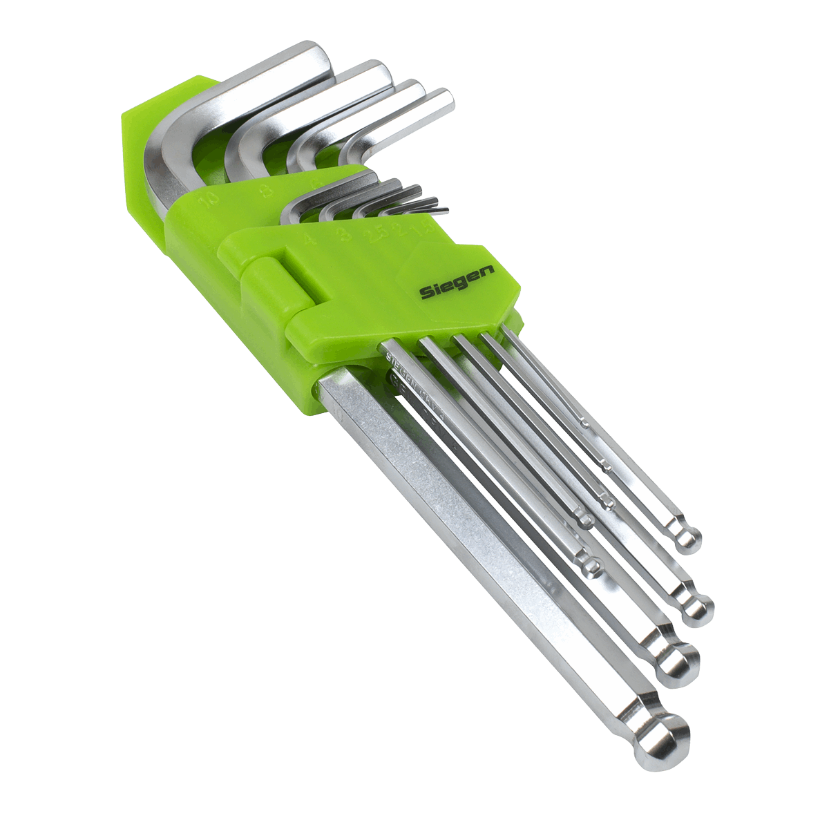 Hex Key Set Ball-End Long 9pc - Metric