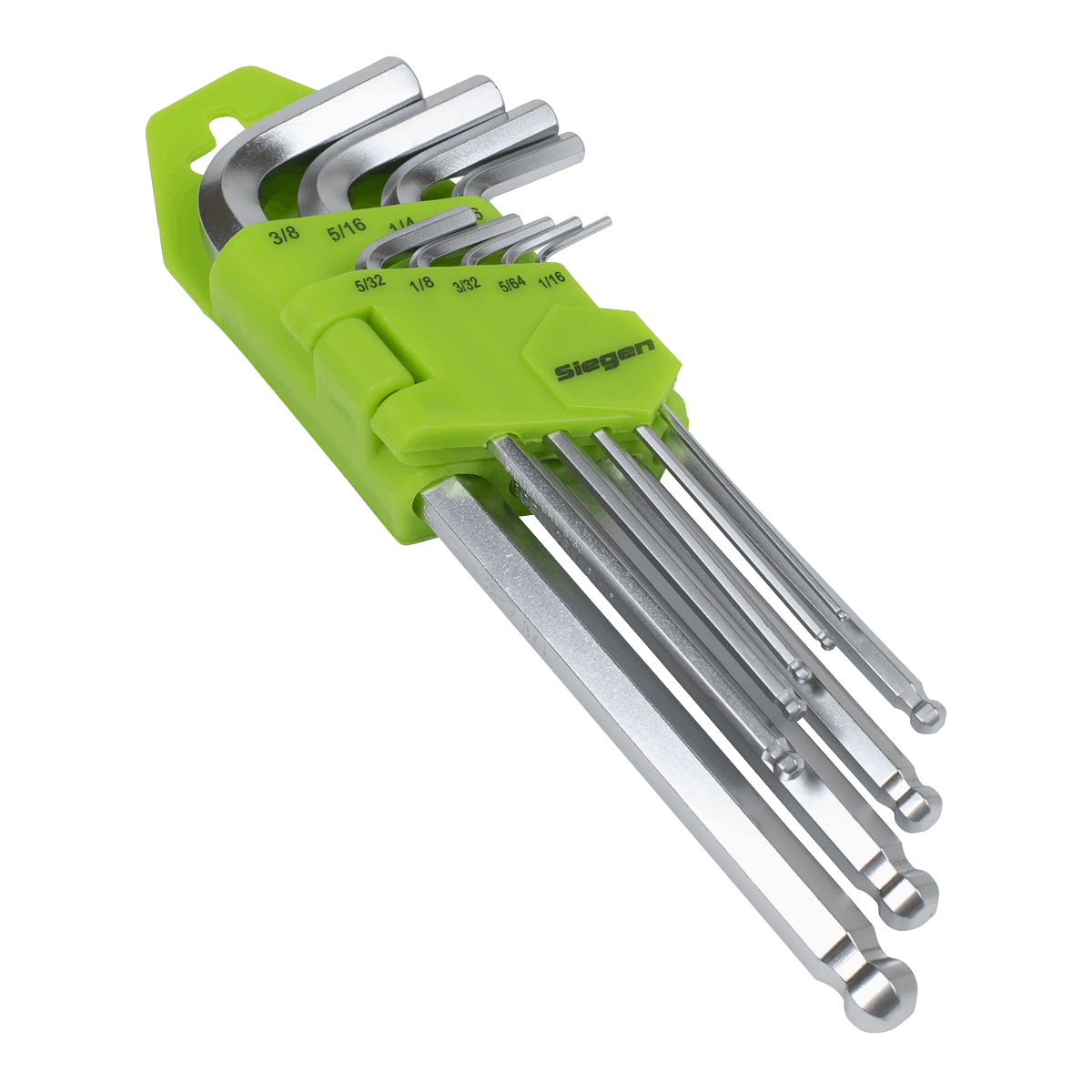 Hex Key Set Long Ball-End 9pc - Imperial