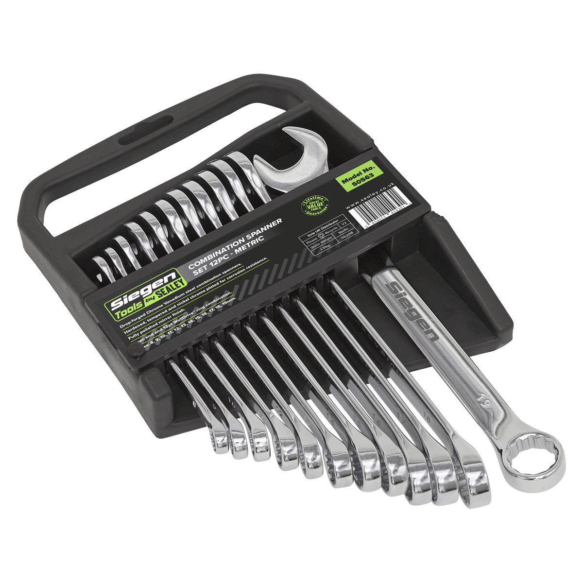 Combination Spanner Set 12pc Metric