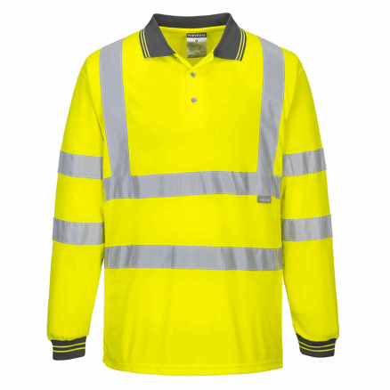 Hi-Vis Long Sleeved Polo