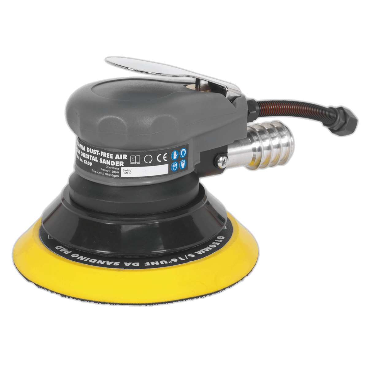 Air Palm Orbital Sander •150mm Dust-Free