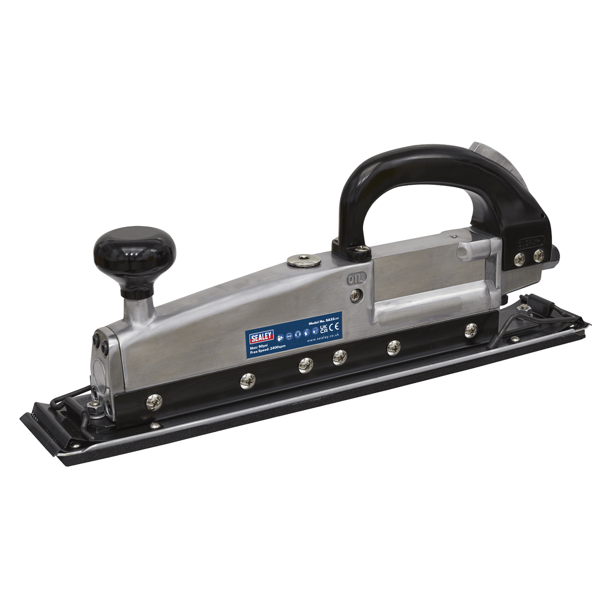 Air Long Bed Sander 400 x 70mm Twin Piston In-line