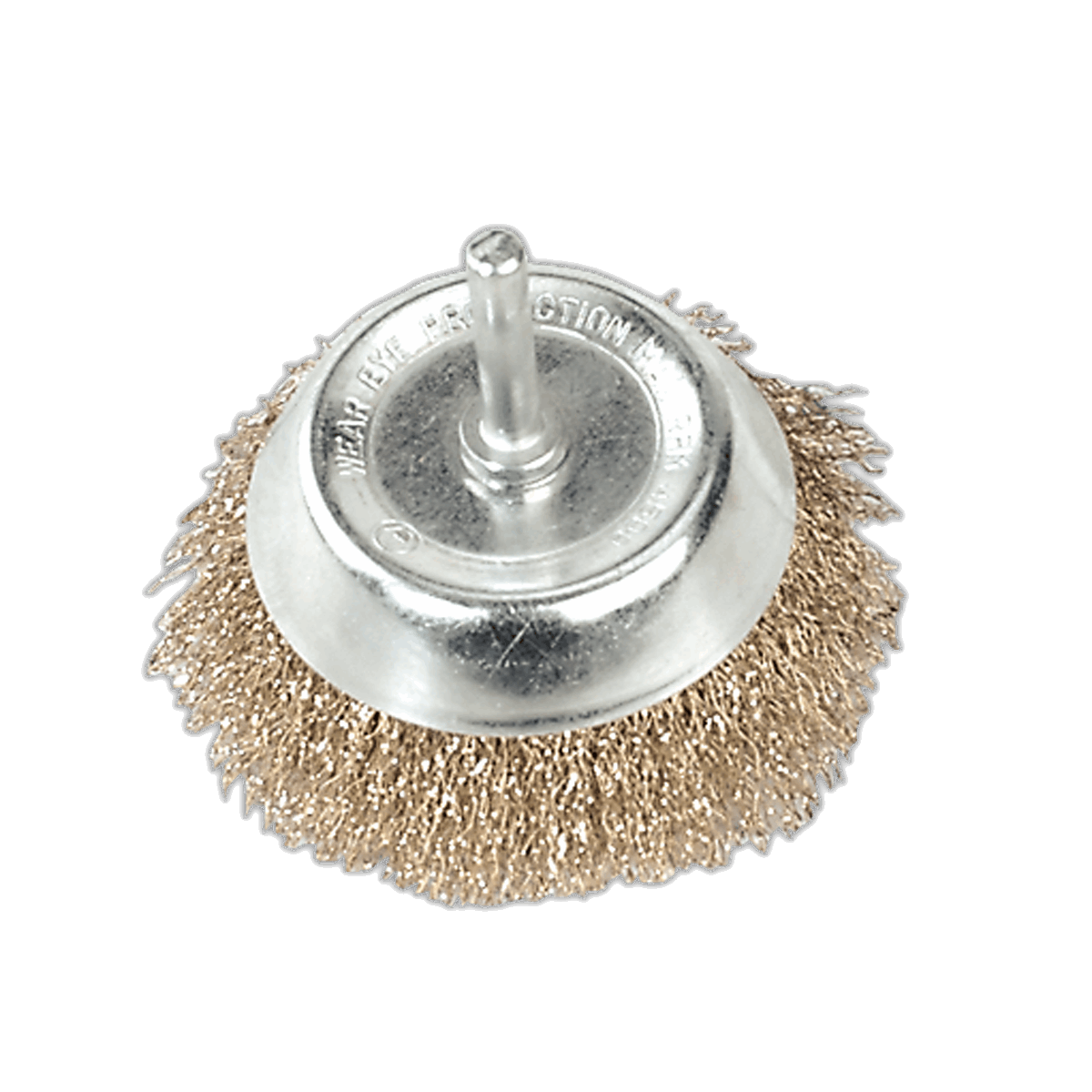 Crimped Wire Cup Brush •75mm with •6mm Shaft